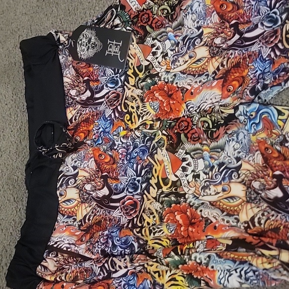 Ed Hardy Multicolor Graphic Track Pants JOGGER - Picture 4 of 5